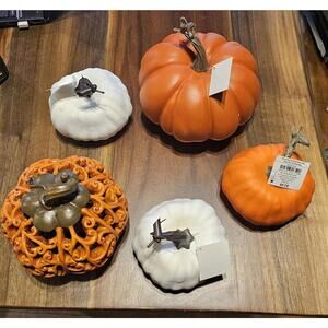 5 pc Decorative Pumpkins